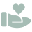 Hand holding a heart