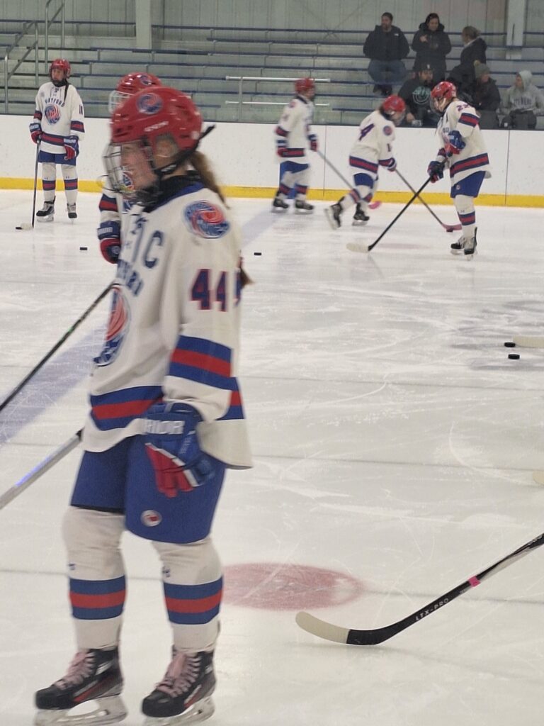 Hockey players during match